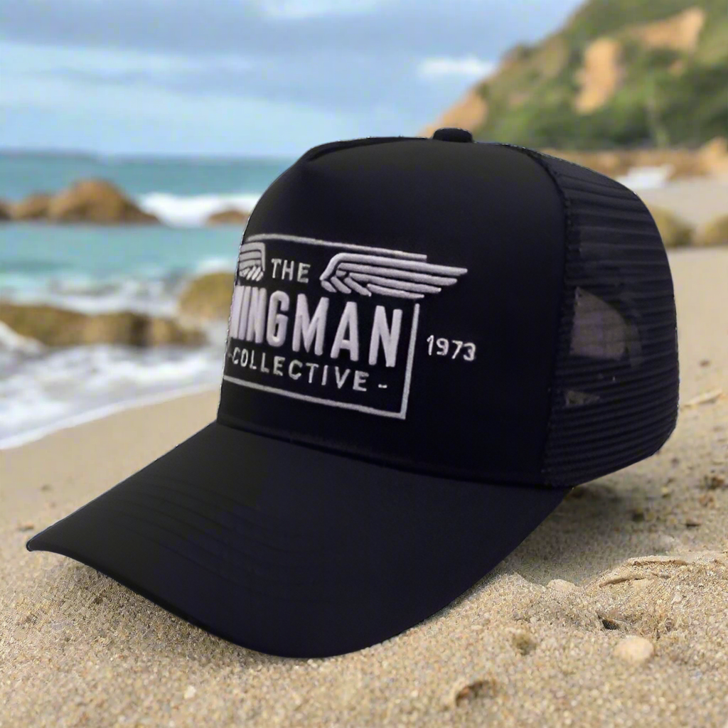 Cap - The Wingman - Cloud Rider - Black